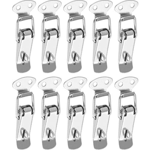 Toggle Latch Hardware Toolbox Drawer Stainless Steel Spring Loaded Chest Latch - Pack of 10