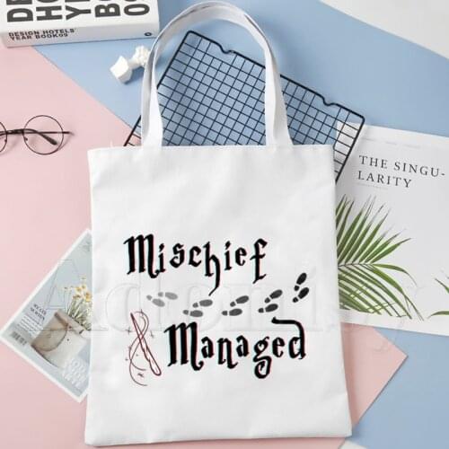 Draco Malfoy Female Print Graphic Reutilizables Canvas Shoulder Tote Bag for Women Handbags Eco Reusable Shopping Bags