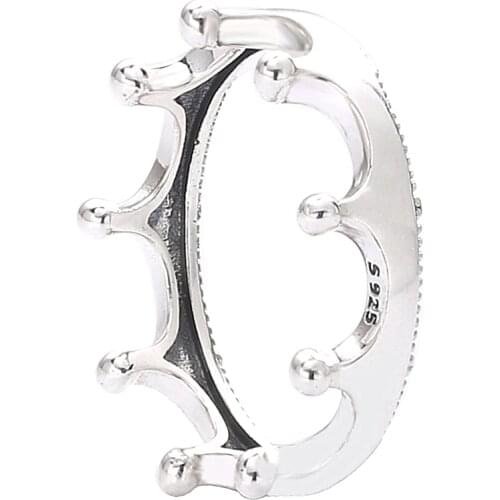 Ajax 925 Sterling Silver Crown Womens Ring For Teen Girls 2020 Trendy Fine Jewelry Female Accessories