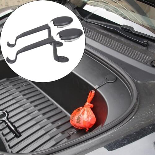 1 Pair Grocery Bag Hooks Bolt Covers Artifact Interior Modification Accessories for Tesla Model 3 2021 Car Accessories