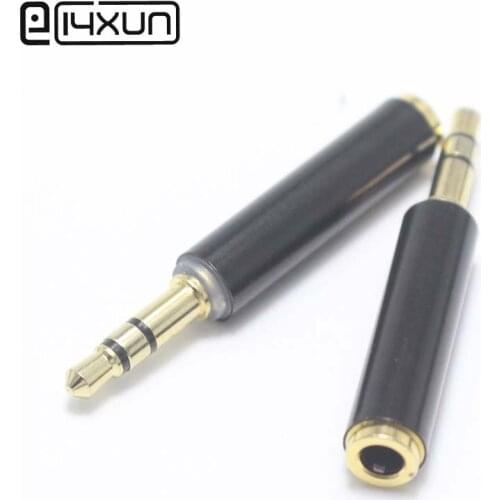 1pcs 3.5mm 3 Pole Male plug to Female jack 3.5 Stereo Audio Adapter Headphone Extension Cord Black Connector