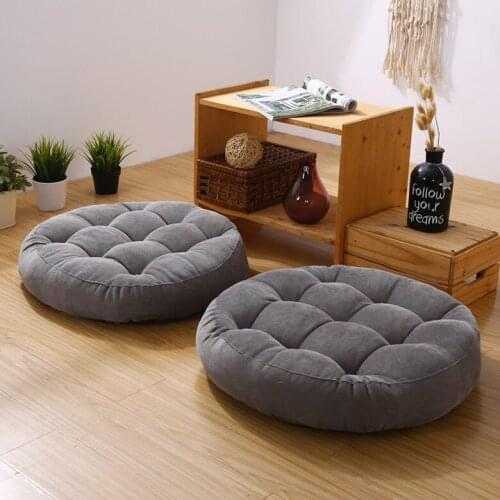 1pcs Round Thicken Home Seat Cushion Hassock Chair Pad Futon Tatami Mattress Pouf