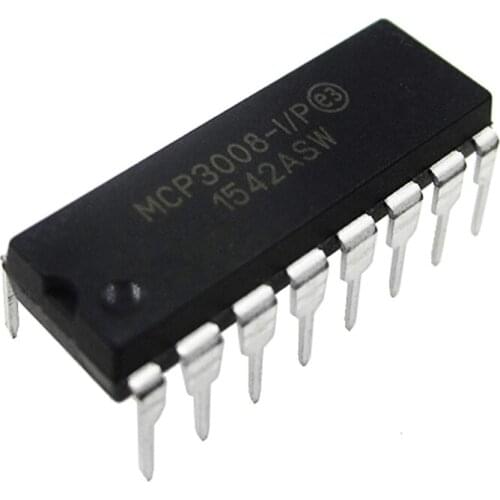 1PCS MCP3008 DIP16 MCP3008-I/P DIP-16 DIP
