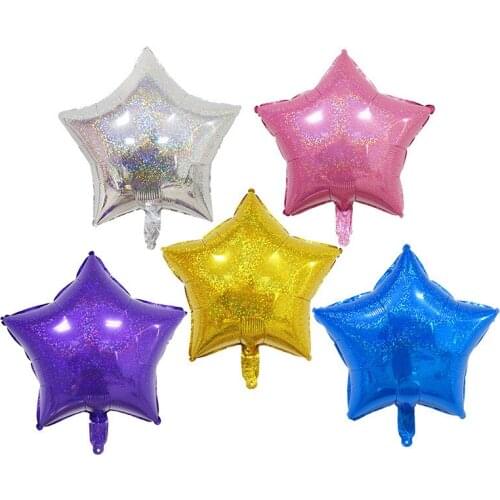 18 inchesHeart-shaped Aluminum Film Balloon/Pentagram Aluminum Film Balloon/Helium Globos Decoration/Party Supplies