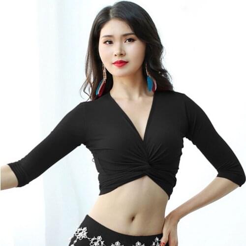 2021 New 1050 Latin Dance Tops Short Sleeve V Neck Sexy Stage Performance Dancing Costume Women Latin Dance Dress