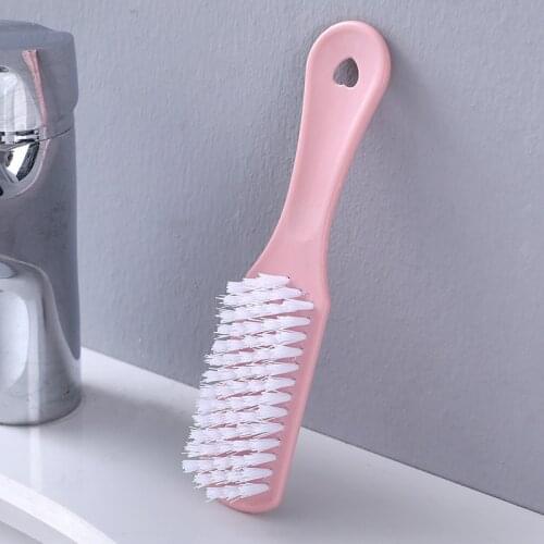 5 Pcs Hangable Plastic Shoe Brush Multifunctional Brush For Washing Clothes Washing Board Faucet Kitchen Cleaning Gadgets