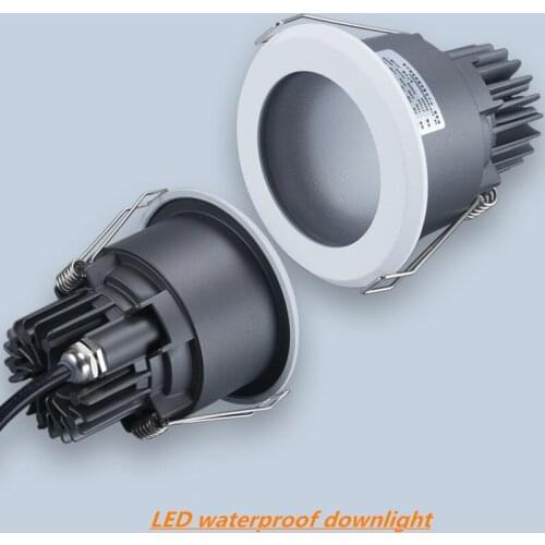 8W12W Waterproof LED Bathroom Recessed Fog Light IP65 for Kitchen Shower Hotel Shower