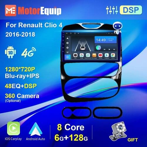 6G 128G Blu-ray IPS screen For Renault Clio 4 2016 2017 2018 2din car radio Stereo Android Auto Carplay Multimedia Video Player