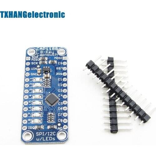 CAP1188 8 Key Capacitive Touch Sensor Module SPI I2C Captouch LED diy electronics