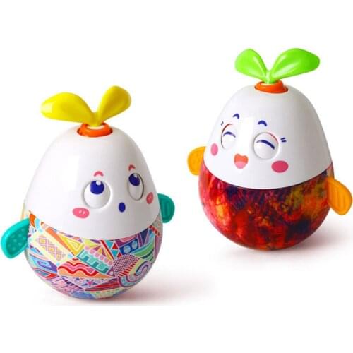 Baby Rattles Tumbler Toy Rabbits Built-in Music Box And Bell Early Learning Education Rattle Toys For Children Baby Gift