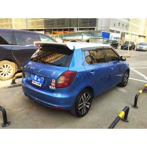 For 2007-2017 Skoda Fabia 5DR Hatchback Unpaninted Wing Spoiler Style Rear ABS Spoilers Factory Trunk Lip