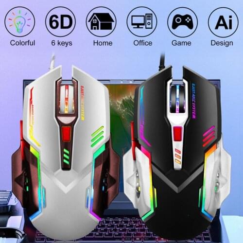 G402 Gaming Mouse Wired Luminous Mini Portable Wired Mouse for Travel