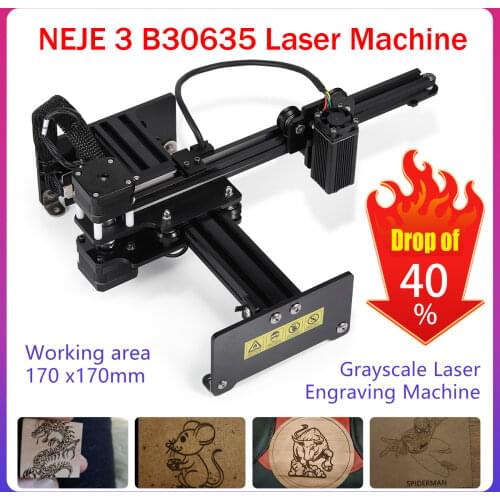 NEJE Master2 3500mw mini CNC Laser Engraver Engraving Machine with Wireless APP Control - Benbox - GRBL1.1f - LaserGRBL