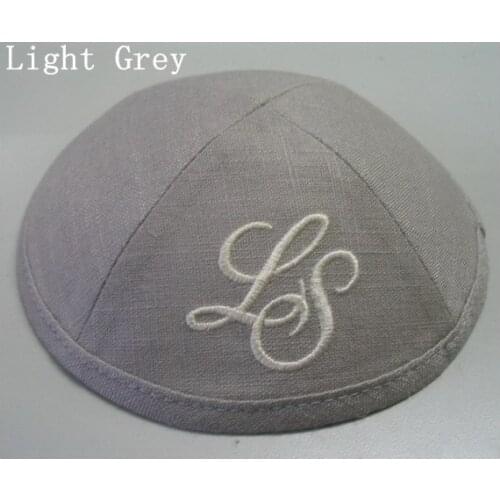 LINEN DELUXE JEWISH KIPPAH YARMULKE KIPPOT, PERSONALIZED UNDER ENQUIRY