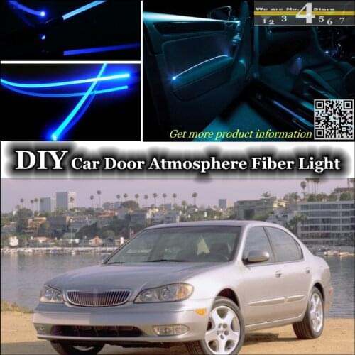 Interior Ambient Light Tuning Atmosphere Fiber Optic Band Lights For IInfiniti I30 I35 A32 A33 Inside Door Panel illumination