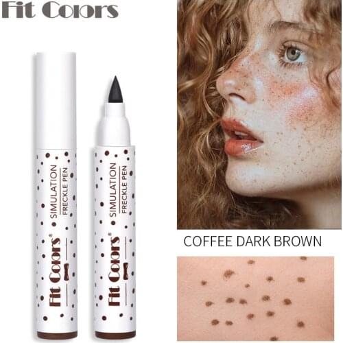 Natural Lifelike Freckle Pen Soft Brown Freckle Pen Makeup Waterproof Dot Spot Pen Create Most Effortless Sunkissed Look TSLM1