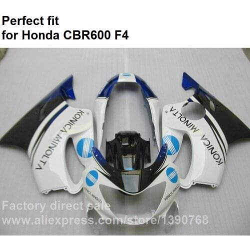 ABS plastic fairings for Honda CBR600 F4 1999 2000 white black fairing kit CBR 600 F4 99 00 DF28
