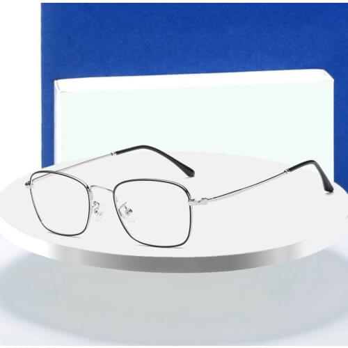 HOTOCHKI Vintage Style Women/Men Popular Round Metal Clear Lens Glasses Frame Trendy Unisex Anti-radiation Spectacles Eyeglass