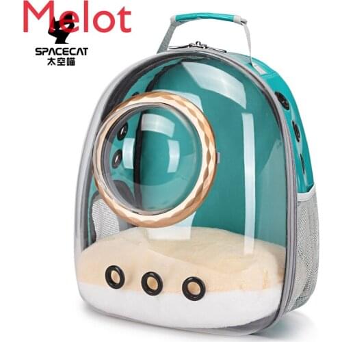 Space Meow Transparent Cat Bag Portable Space Capsule Dog Backpack Cat School Bag Cat Bag Carrying Pet Backpack