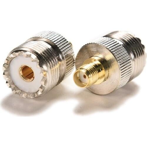 RF Coaxial Connector Adapter 1pc SMA Female to UHF Female - KOQZM