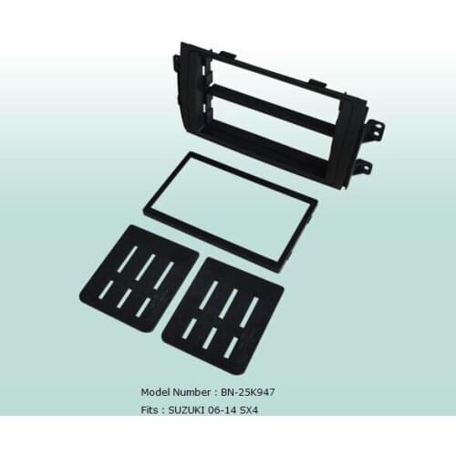Car Fascias Double Din Audio Panel Frame Dash Kit For Suzuki SX4 2006 2007 2008 2009 2010 2011 2012 2013 2014