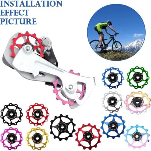 MTB Bike Wheel Rear Derailleur Pulley Roller 11T 13T Alloy Bicycle Steel Bearing Jockey Guide Wheel Parts Cycling Accessories