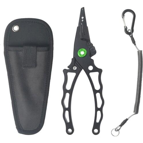 Fishing Pliers Fishing Tools Line Cutter Multifunctional Knot Aluminum Alloy Scissors Hook Remover 100g 18.8CM Fishing Equipment