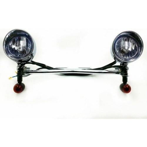 Motorcycle Cafe Racer Turn Signal Spot Fog Light For Yamaha YZF Cruiser Chopper