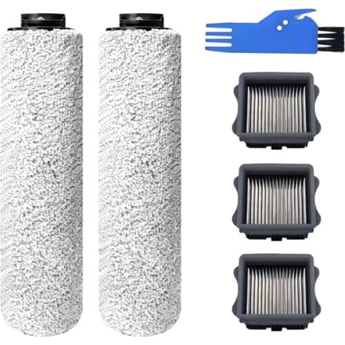 Replacement Brush Roller and Vacuum Filter for Tineco IFloor 3/IFloor One S3 Cordless Wet Dry Vacuum Cleaner