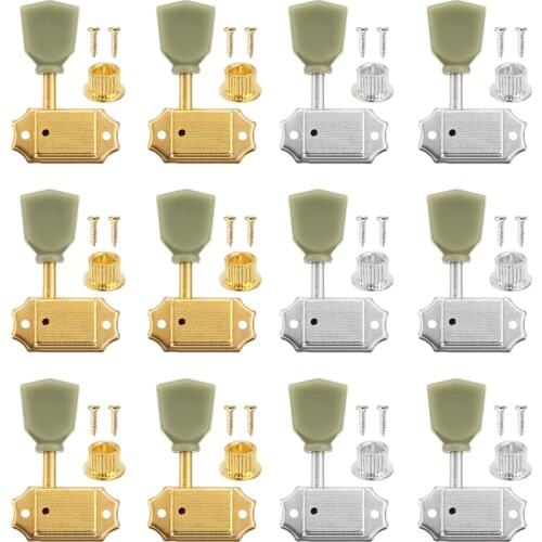 6Pcs Steel Guitar Machine Head 3Lx3R Tuners String Tuning Pegs Keys Accessories for Gibson Les Paul Guitar