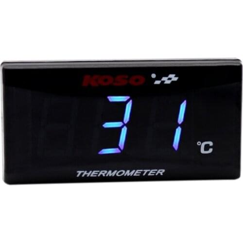 Universal Motorcycle Thermometer Instruments Water Temp Temperature Digital Display Meter Gauge Sensor Adapter