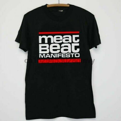 Meat Beat Manifesto Retro Vintage T-Shirt Usa Size Limited editon