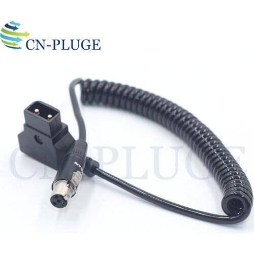 Built-in protective plate D-Tap to 4-Pin mini XLR for TVLOGIC OLED imager VFM-055A 058 056 Monitor power cord