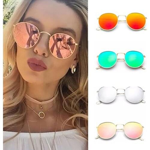 2020 New Women Driver Goggles UV400 Sunglasses Full Frame Glass Car Driver Glasses Retro Round Gradient Glasses Summer Sunglass