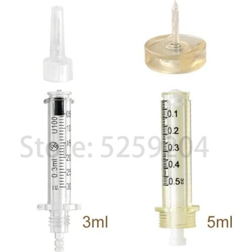0.3ml/0.5ml Disposable Sterile Ampoule Head Hyaluron Pen Hyaluronic Acid Gun Atomizer Syringe Needle for Anti-wrinkle Anti Aging