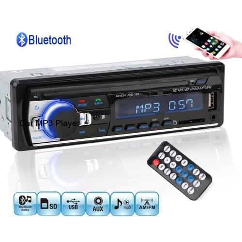 12V Car MP3 Player Radio Audio Autoradio FM Transmitter Stereo Bluetooth 4.0 Caravan Truck Trailer 4x4 Automotive Accessories