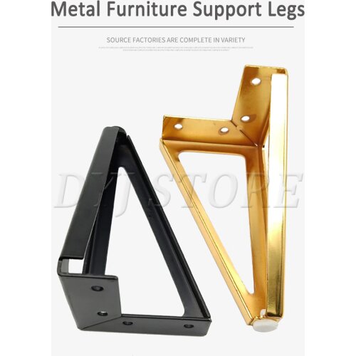2/4 Pcs 150mm Heavy Duty Furniture Legs Thicken Iron Legs As Replacement for Sofa TV Bench Cabinets Coffee Table Beds Feet