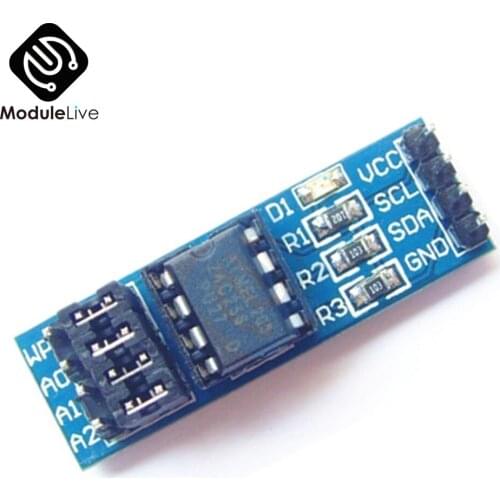 AT24CXX I2C Interface Adapter 8 Pin EEPROM Memory Modules PCB Excluding Chips Board 8P Pull Up Resistor Board Module