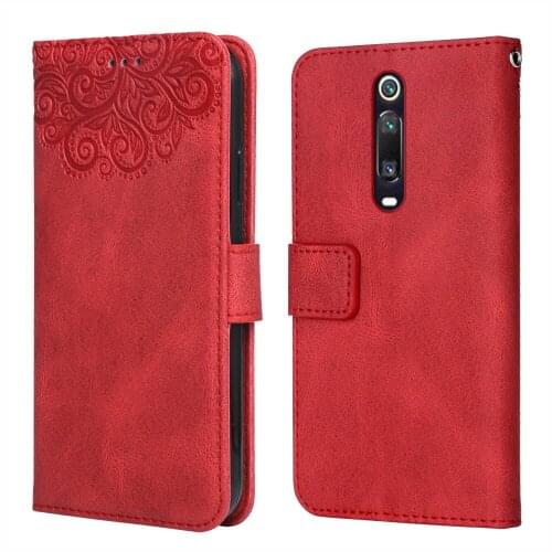 For on Xiaomi Mi 9T Flower Embossing Case Coque for Mi 9T 9 t Wallet Flip Leather Case for Xiaomi 9T Mi9 t Phone Bag