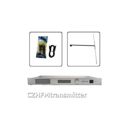 50W CZH CZE-T501 FM transmitter 0-50w power adjustable radio broadcaster RDS port DP100 1/2 DIPOLE ANTENNA kit