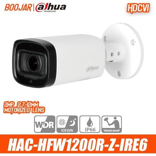 Dahua HAC-HFW1200RP-Z-IRE6 2MP HDCVI IR Bullet Camera with 2.7-12mm Motorized lens IR length 60m IP67