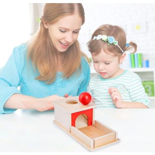 Kid Puzzle Montessori Toy Ball Coin Box Children Portable Interactive Kindergarten Early Educational Permanent Present
