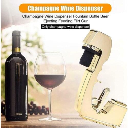 2021 2nd Generation Champagne Wine Ejector Dispenser Soda Beer Champagne Pistol Fountain Bottle Pourer Club Party Champagne Gun