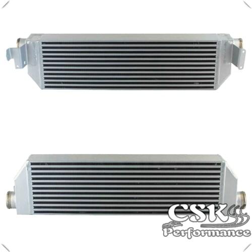FMIC Turbo Aluminum Twin Intercooler Fits For Volkswagen Golf R GTI MK7 Audi S3 8V Black / Silver