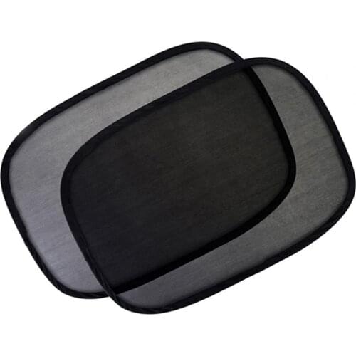 50% Hot Sell 2Pcs Car Shade Heat Protection Easy to Install Nylon Mesh Vehicle Window Sunshade Cover for Larger SUVs