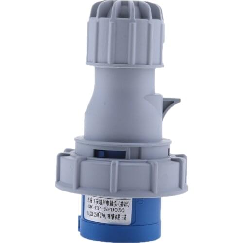 IP67 Waterproof Socket 16A Marine Boat Power Industrial Electrical 3Pin Plug