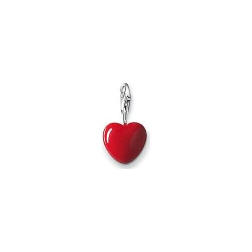 Classic Lovely 3D Red Heart Diy Charms Fit Bracelets Making Jewelry For Women Drop Shipping SCH0431
