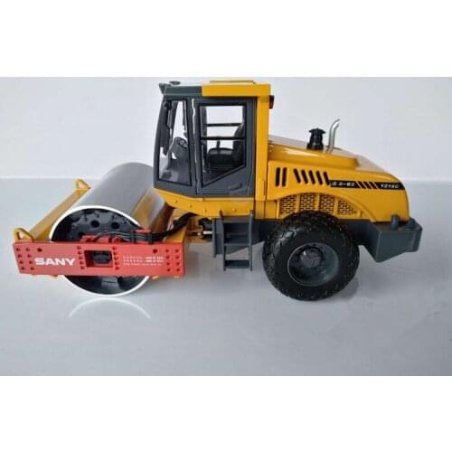 Collectible DieCast Toy Model 1:35 Scale SANY YZ18C Single Road Roller Compactor Engineering Machinery Vehicles for Decoration