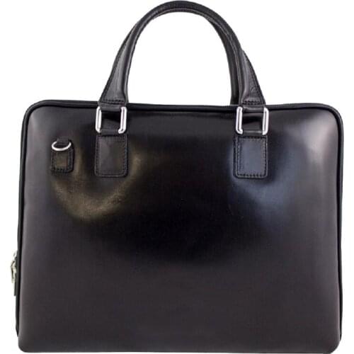 Leather briefcase Bottega Carele BC801