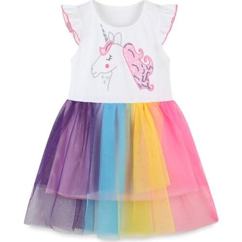 Summer Girls Princess Dresses Baby Girl Ballet Vestidos Toddler Clothes Short Sleeve Dress Birthday Party Dresses